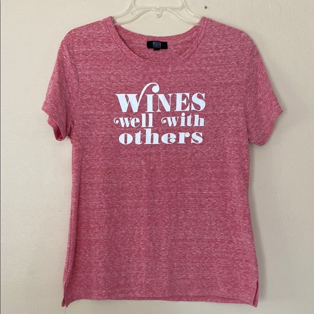 Modern Canvas Red Graphic Tee